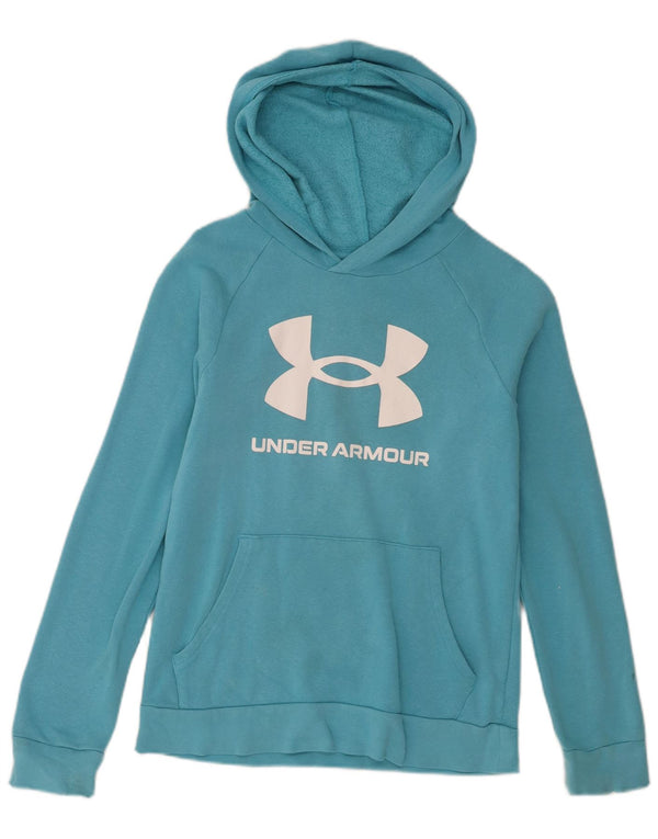 Suéter gráfico com capuz Under Armour Boys 11-12 anos grande azul