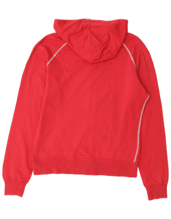 Suéter feminino Champion Heritage Fit com capuz e zíper gráfico Reino Unido 16 grande vermelho
