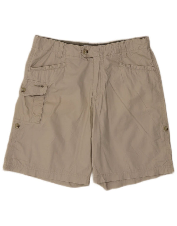 COLUMBIA Shorts Cargo Feminino US 10 Grande W30 Algodão Bege