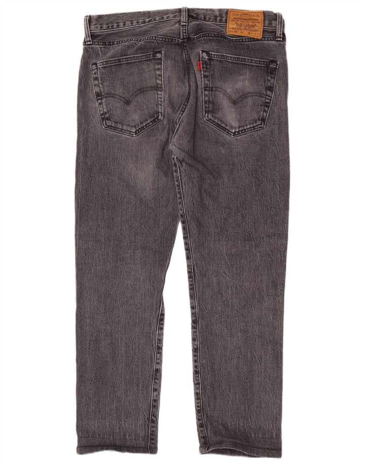 Calça jeans masculina Levi's 501 Straight W33 L28 cinza algodão