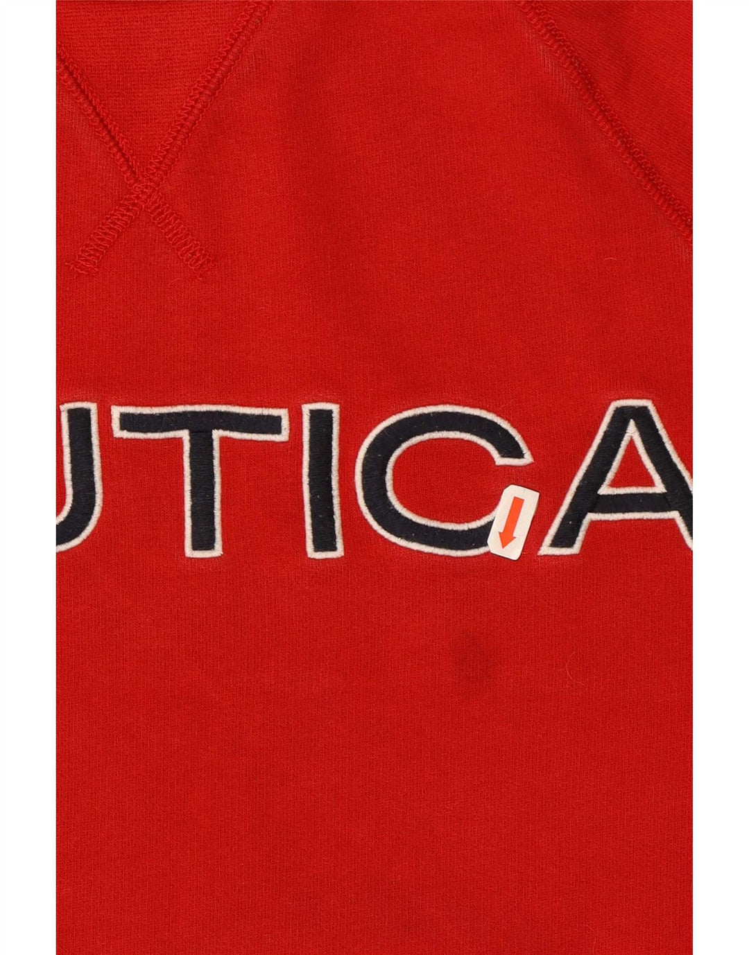 Moletom gráfico masculino Nautica Jumper médio algodão vermelho