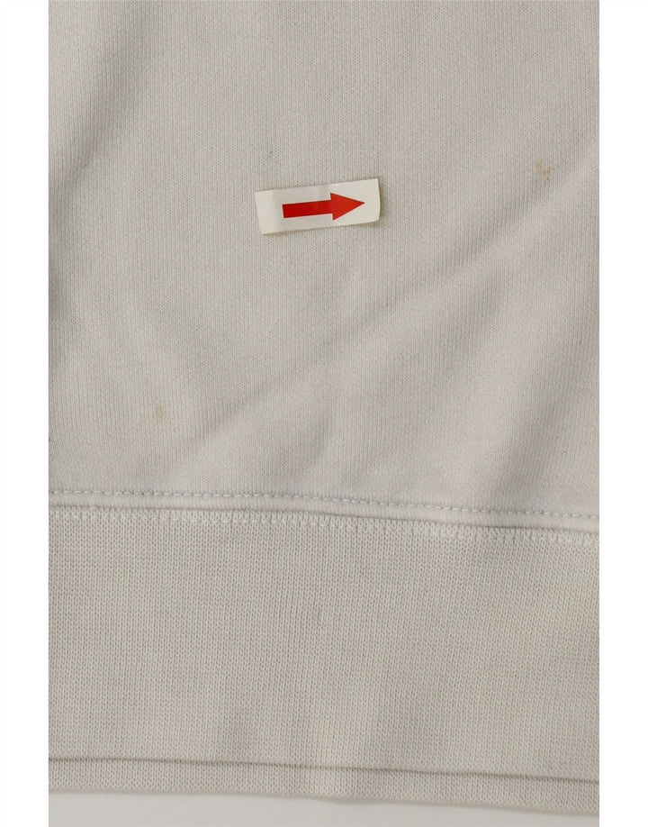 Jumper com capuz gráfico masculino Champion médio algodão branco