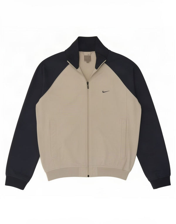 Nike Mens Tracksuit Top Jacket Pequeno Cinza Colorblock Poliéster