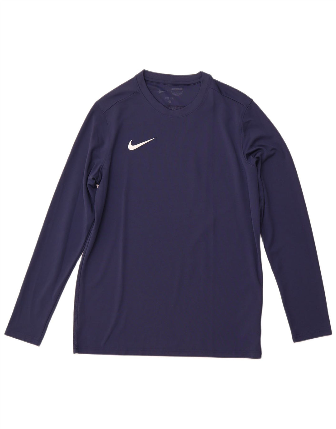 NIKE Mens Dri Fit Slim Fit Top Manga Longa Grande Azul Marinho Poliéster