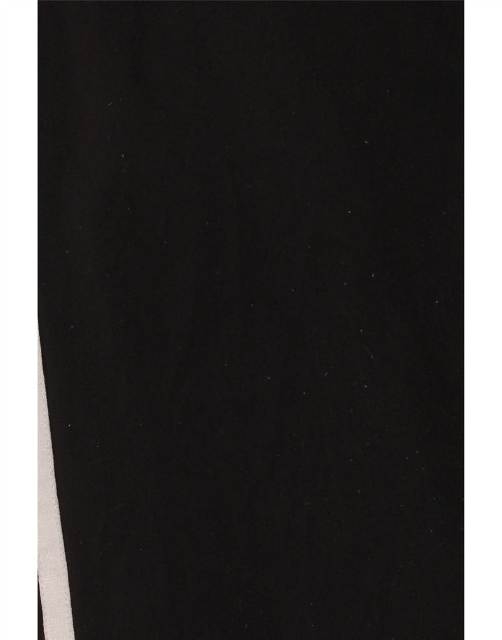Calças de treino masculinas Adidas UK 36/38 poliéster preto pequeno