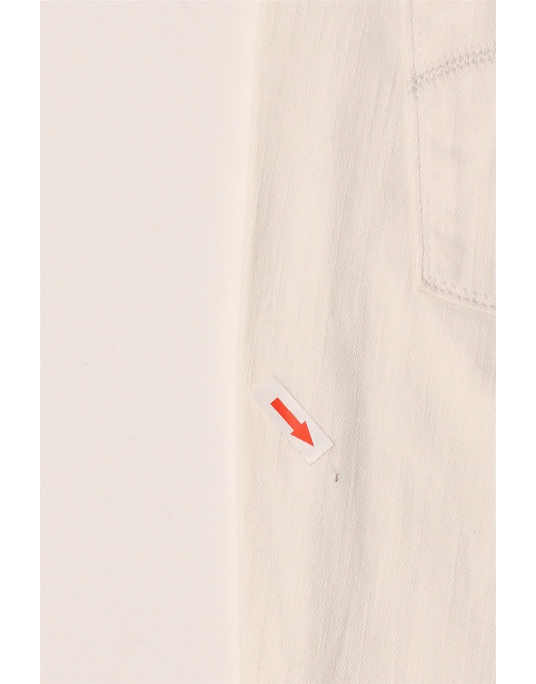 LEVI'S Feminino 515 Capri Jeans US 14 Grande W36 L20 Algodão Branco