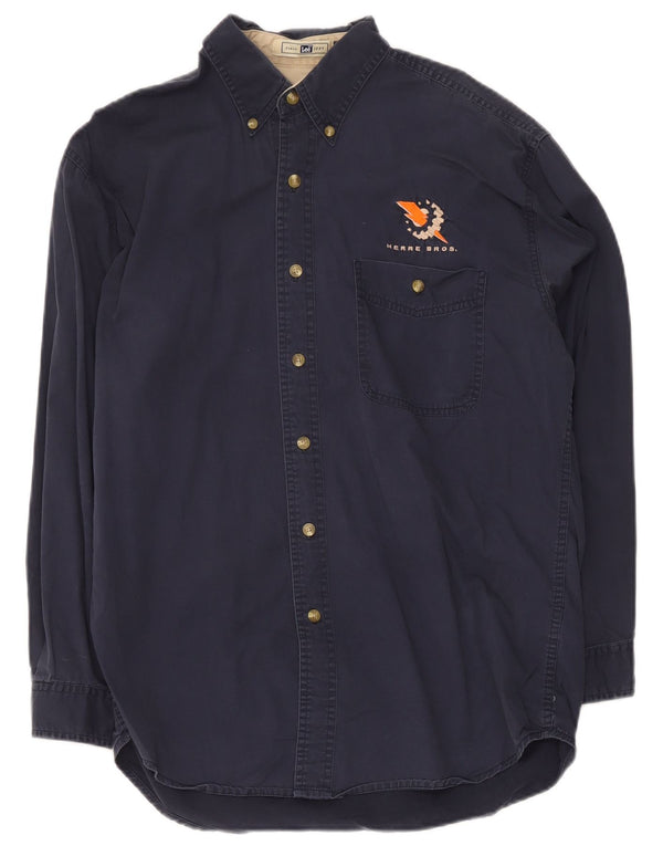 Camisa masculina Lee algodão azul marinho médio