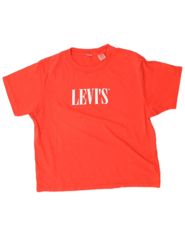 Camiseta feminina Levi's Oversized Graphic UK 6 XS Vermelho
