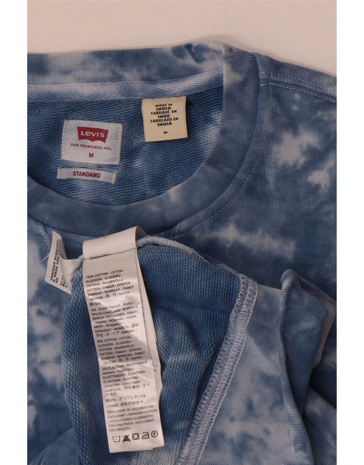 Moletom masculino Levi's Standard Fit moletom médio azul tie dye algodão