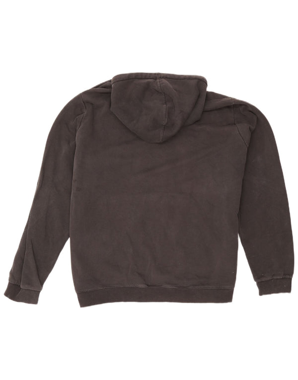 Reebok Mens Graphic Hoodie Jumper 2XL Algodão Preto