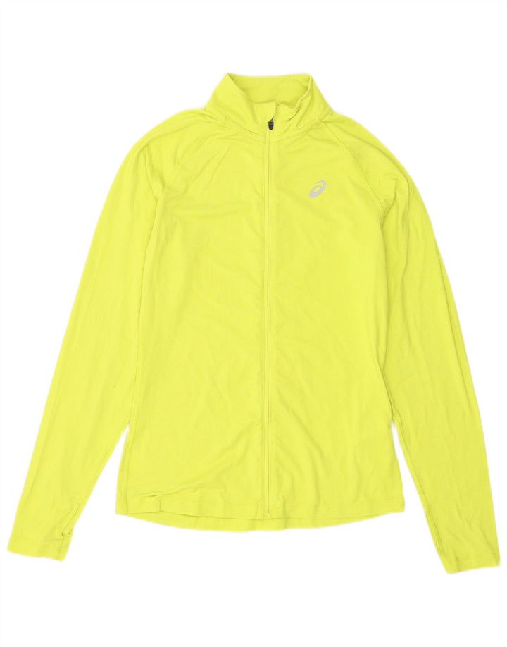 Asics Mens Tracksuit Top Jacket Pequeno Poliéster Amarelo