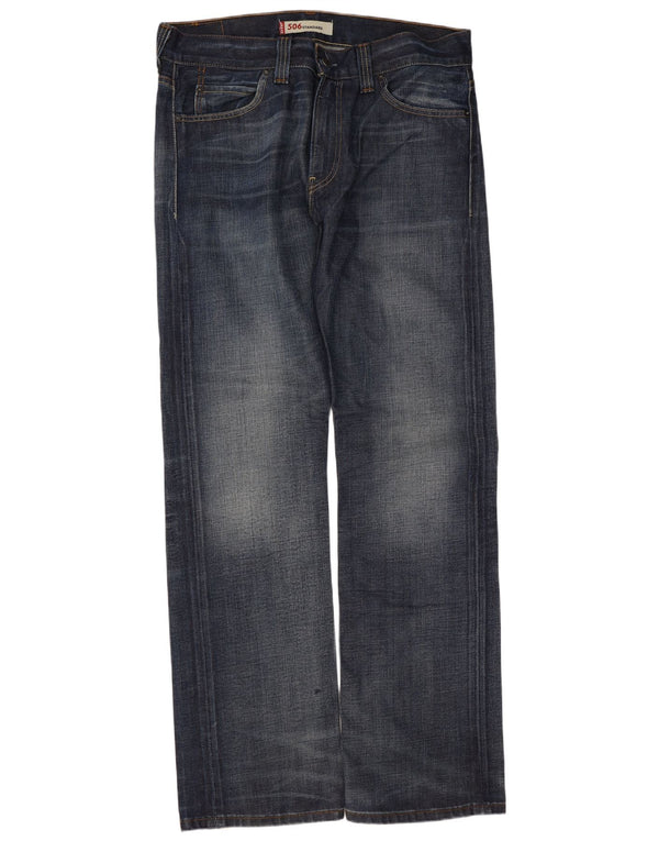 Calça jeans masculina Levi's 506 Standard Fit Straight W36 L34 Azul Algodão