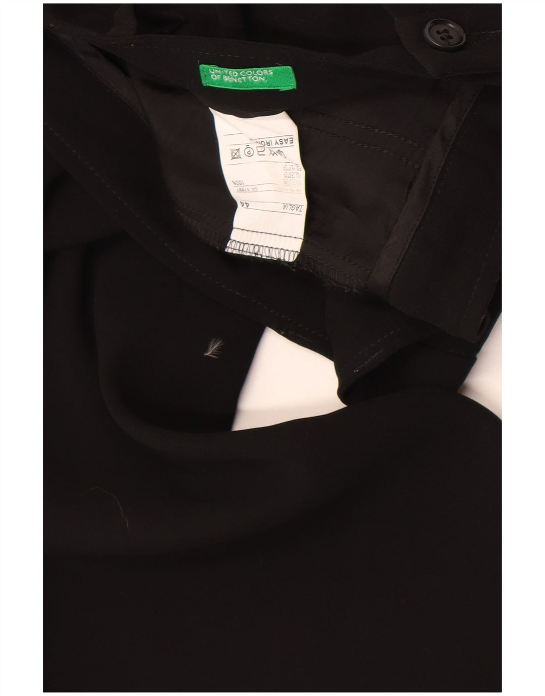 Calça Chino Feminina Bootcut Benetton IT 44 Médio W28 L32 Poliéster Preto