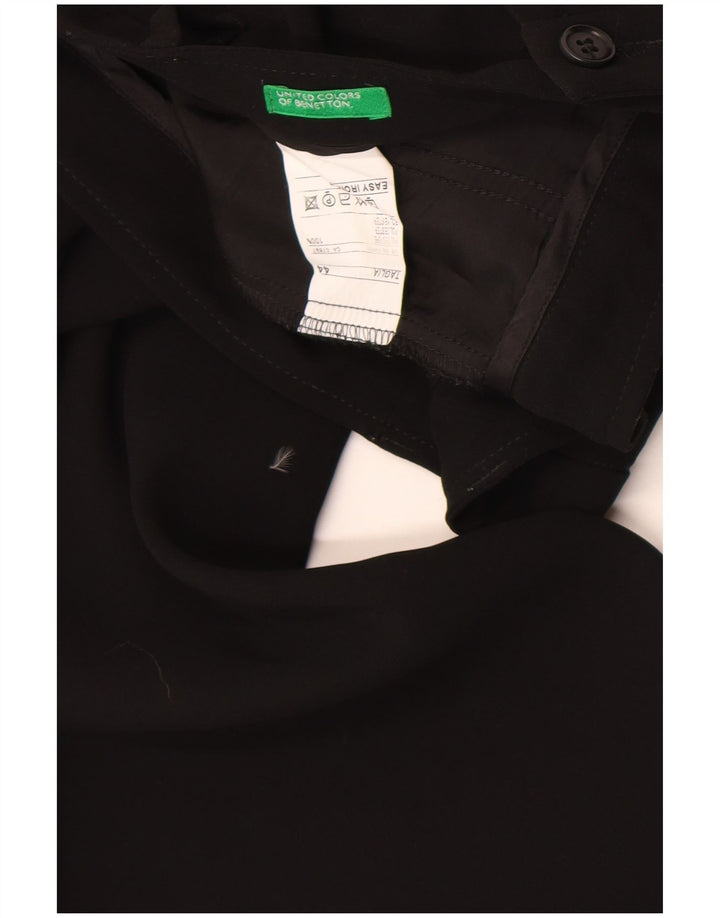 Calça Chino Feminina Bootcut Benetton IT 44 Médio W28 L32 Poliéster Preto