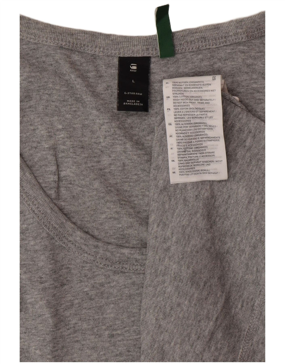 Colete masculino G-STAR grande algodão cinza