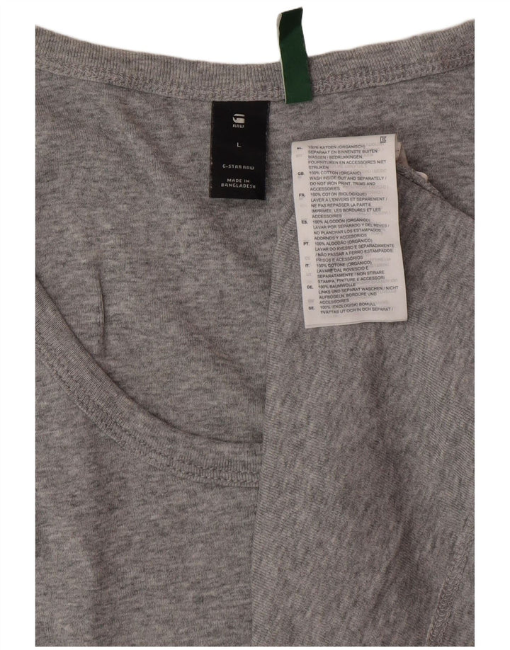 Colete masculino G-STAR grande algodão cinza