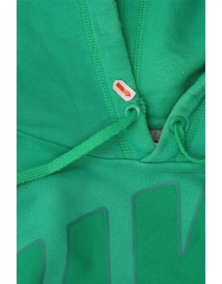 Jumper com capuz gráfico masculino Nike médio verde algodão
