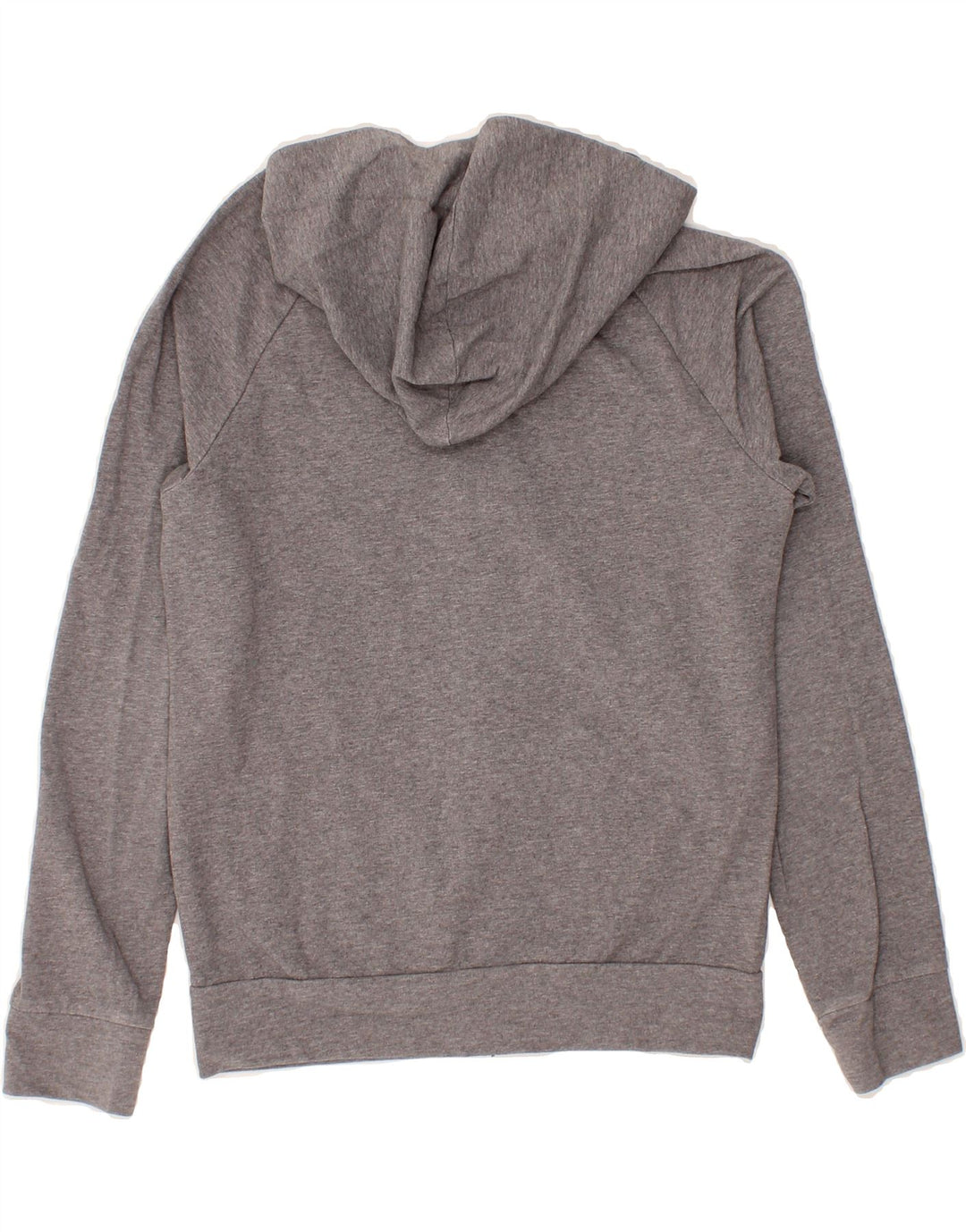 BENETTON Girls Zip Hoodie Sweater 11-12 Years 2XL Grey Cotton Vintage Benetton and Second-Hand Benetton from Messina Hembry 