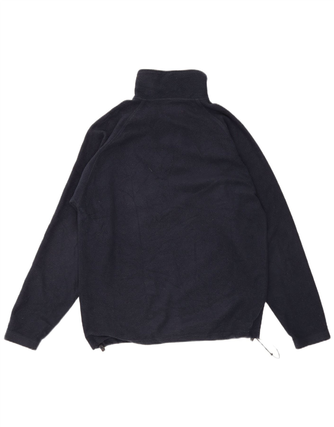 KAPPA Suéter masculino de lã com zíper e gola média azul marinho