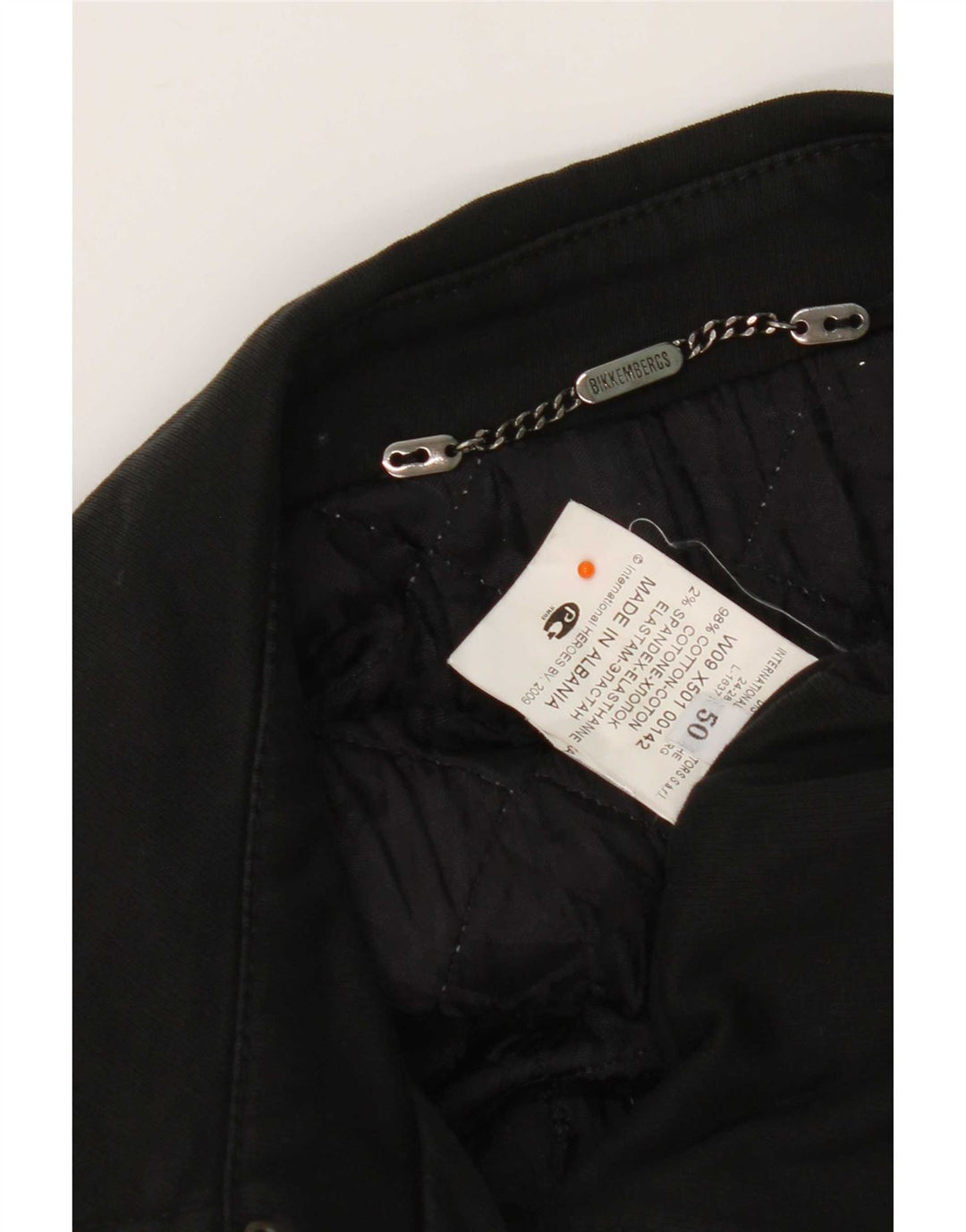 Jaqueta blazer feminina Bikkembergs com peito duplo IT 50 XL algodão preto