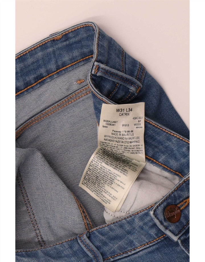 Wrangler feminino Catrin Bootcut jeans W31 L30 azul algodão
