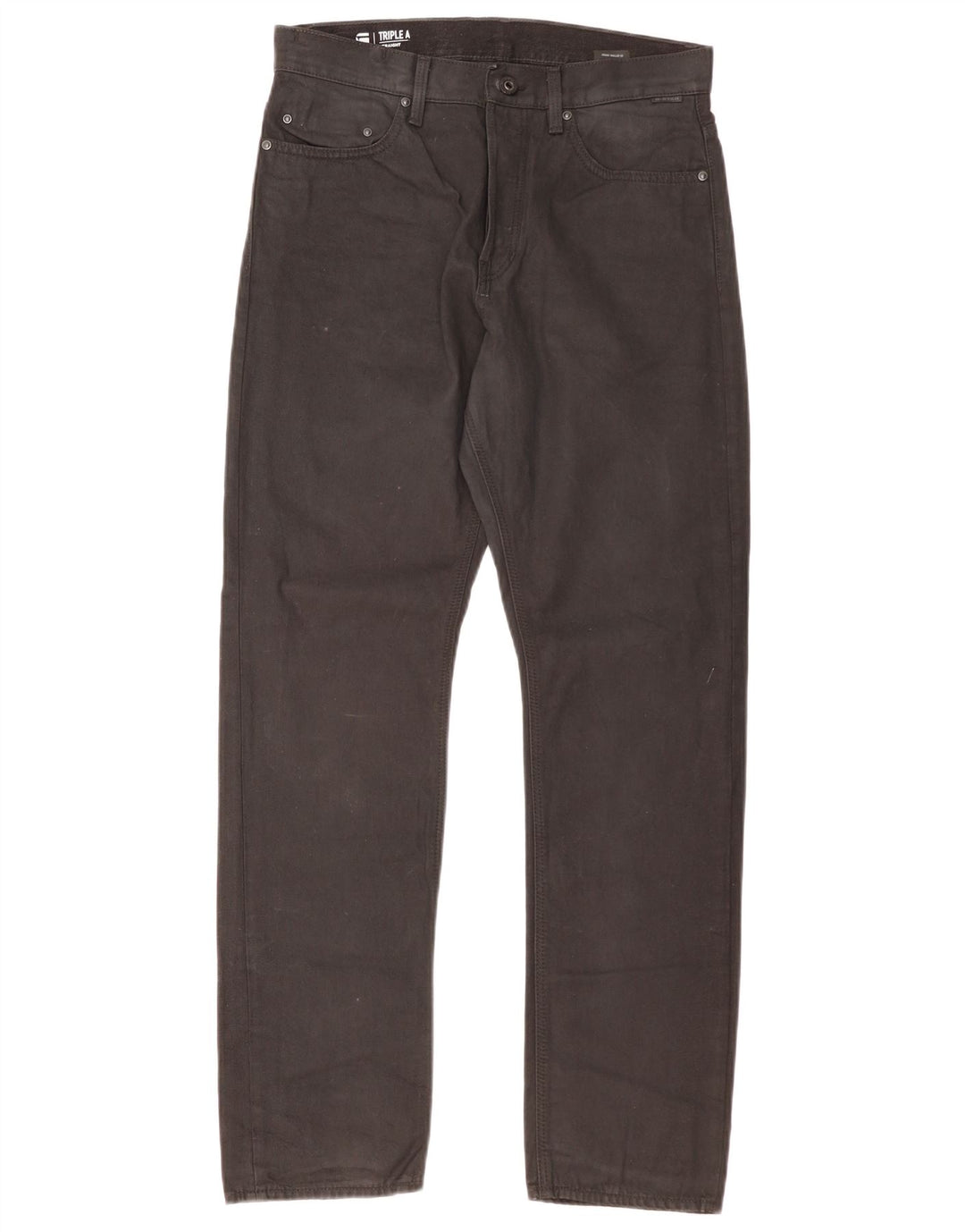 Jeans retos masculinos G-Star W31 L32 algodão preto