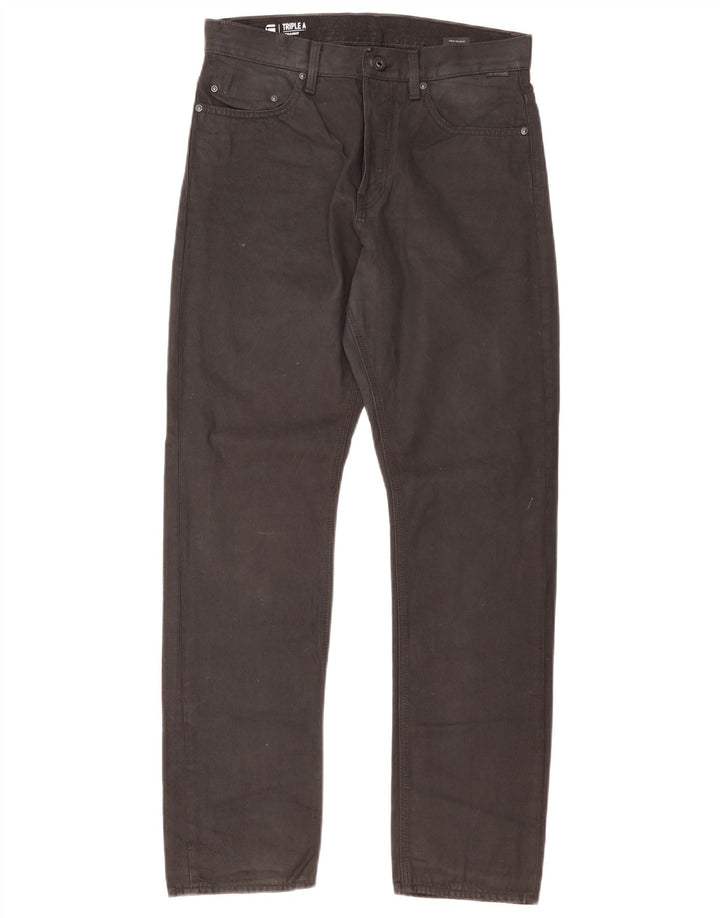 Jeans retos masculinos G-Star W31 L32 algodão preto
