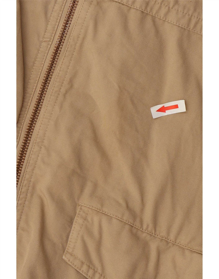 Jaqueta bomber masculina Zara UK 42 XL algodão bege