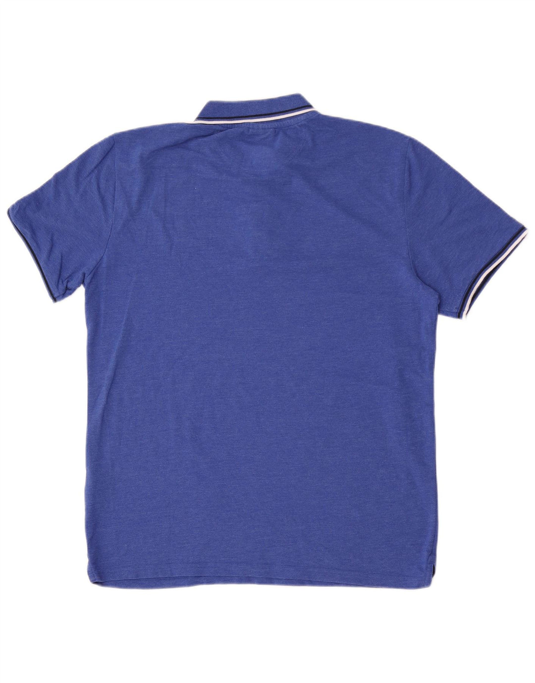 Camisa polo masculina Champion XL listrada azul de algodão
