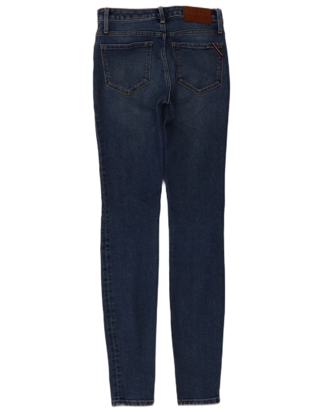 TOMMY HILFIGER Feminino Como Skinny Jeans W26 L32 Azul Algodão