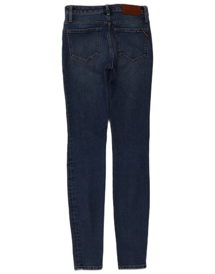 TOMMY HILFIGER Feminino Como Skinny Jeans W26 L32 Azul Algodão
