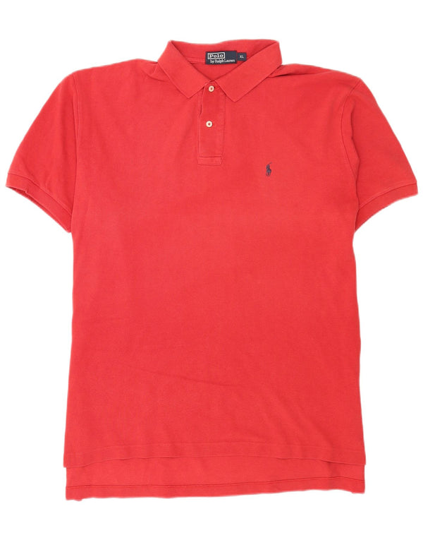 Polo Ralph Lauren Camisa masculina XL algodão vermelho