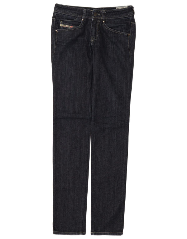 Jeans feminino diesel Clushy Slim Tapered W26 L34 azul marinho algodão