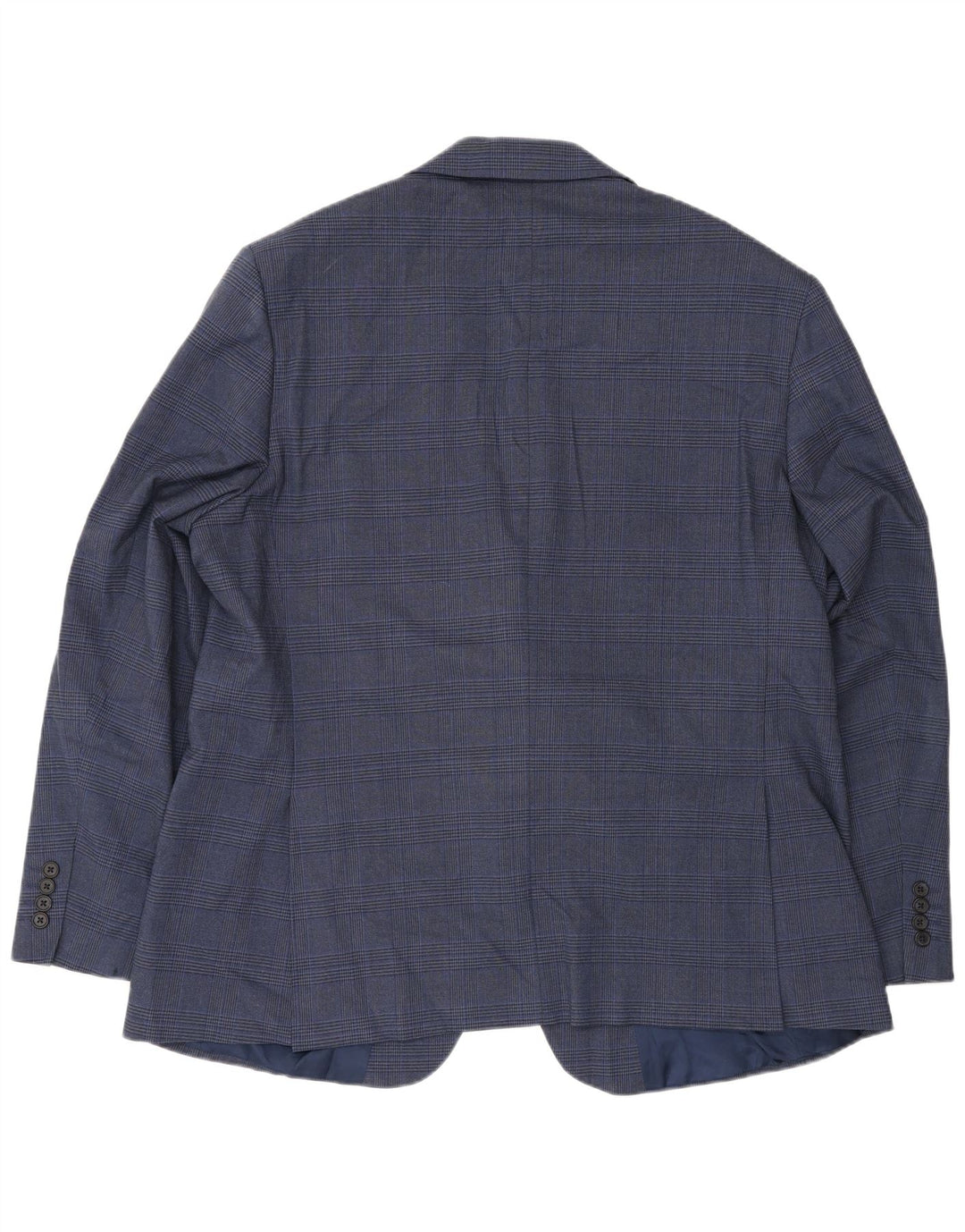 Jaqueta blazer masculina de 2 botões Marks & Spencer UK 48 2XL azul Houndstooth