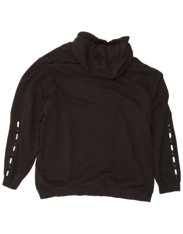 Puma Mens Hoodie Jumper 4XL Algodão Preto