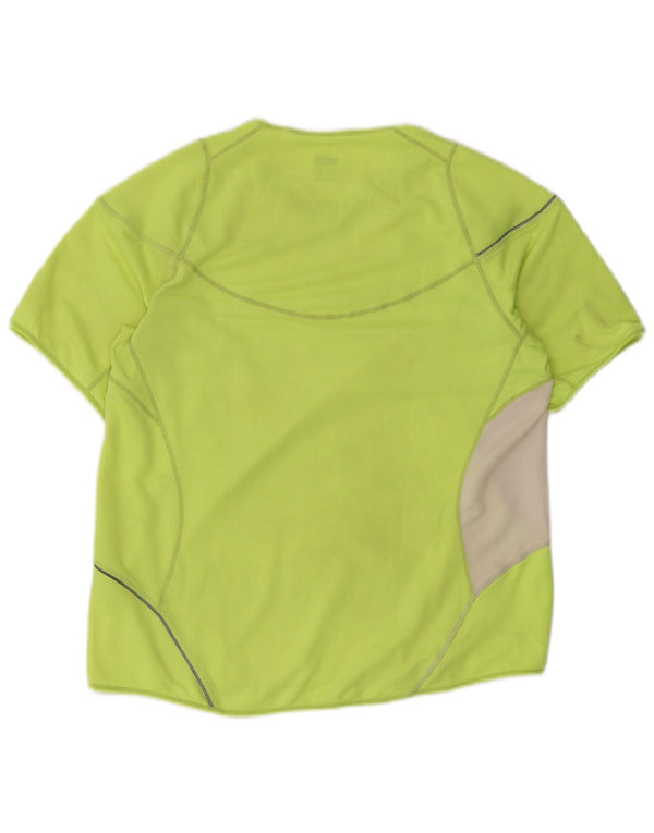 Camiseta masculina Nike Top UK 42/44 grande bloco colorido verde