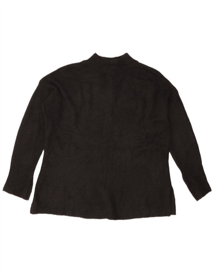 Suéter feminino Marks & Spencer com gola tartaruga Reino Unido 14 médio preto