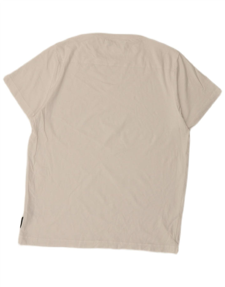 Camiseta masculina French Connection Top XL algodão branco