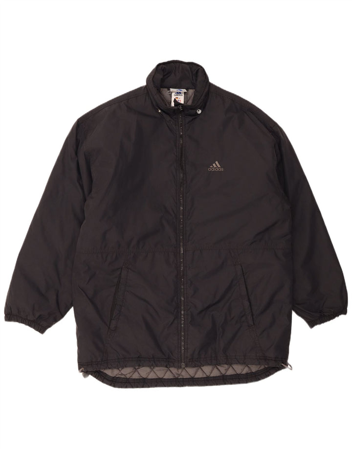 Adidas Mens Graphic Windbreaker Coat UK 38/40 Médio Preto Poliamida