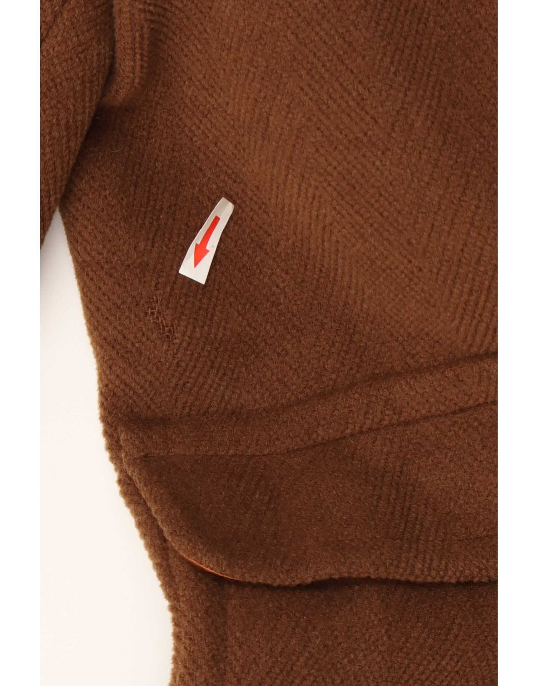 Casaco masculino com capuz DAKS IT 48 lã marrom médio