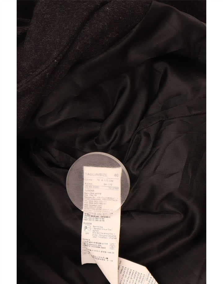 Sobretudo feminino BENETTON IT 46 grande lã cinza