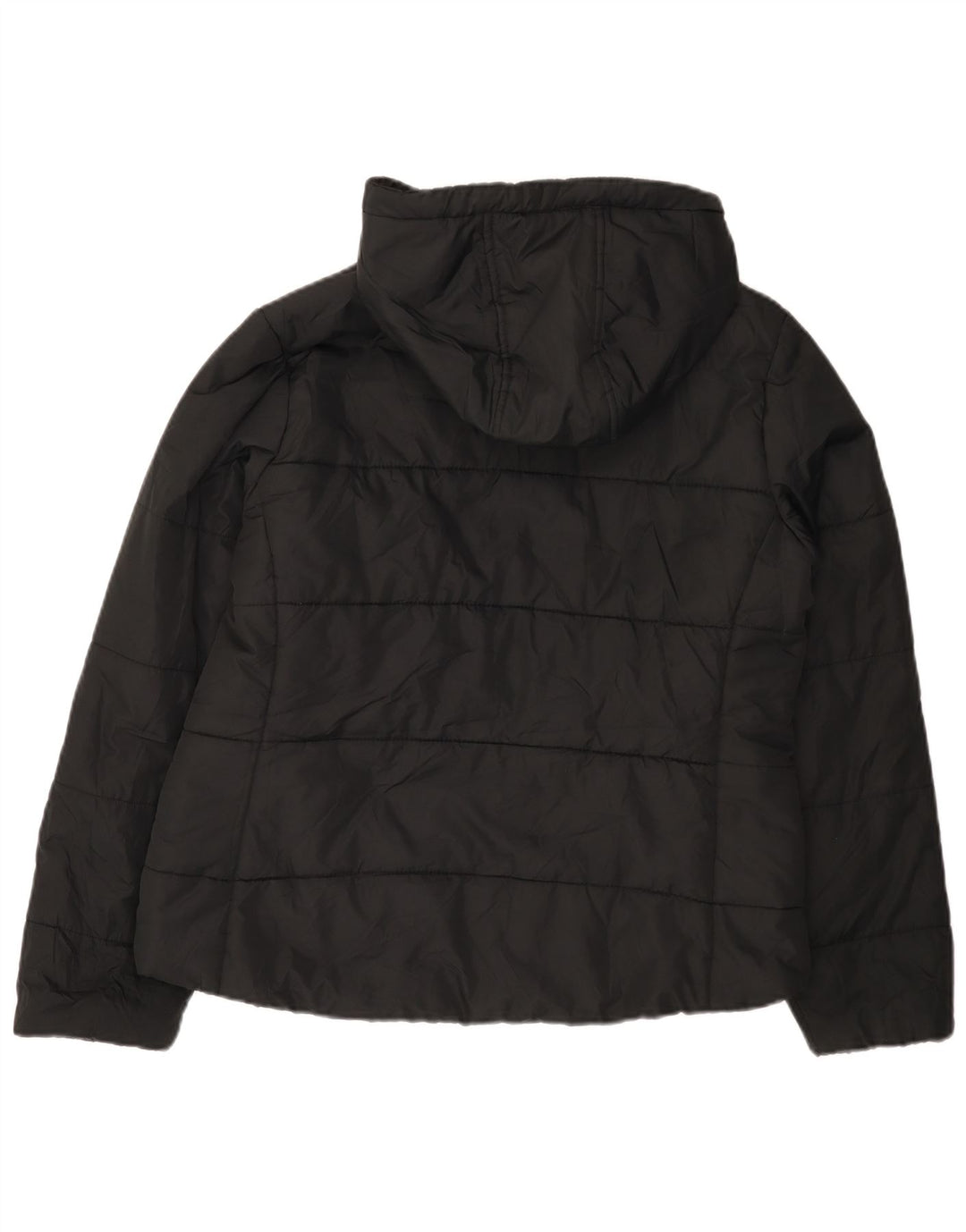 Jaqueta acolchoada com capuz feminino Fila UK 12 poliéster preto médio