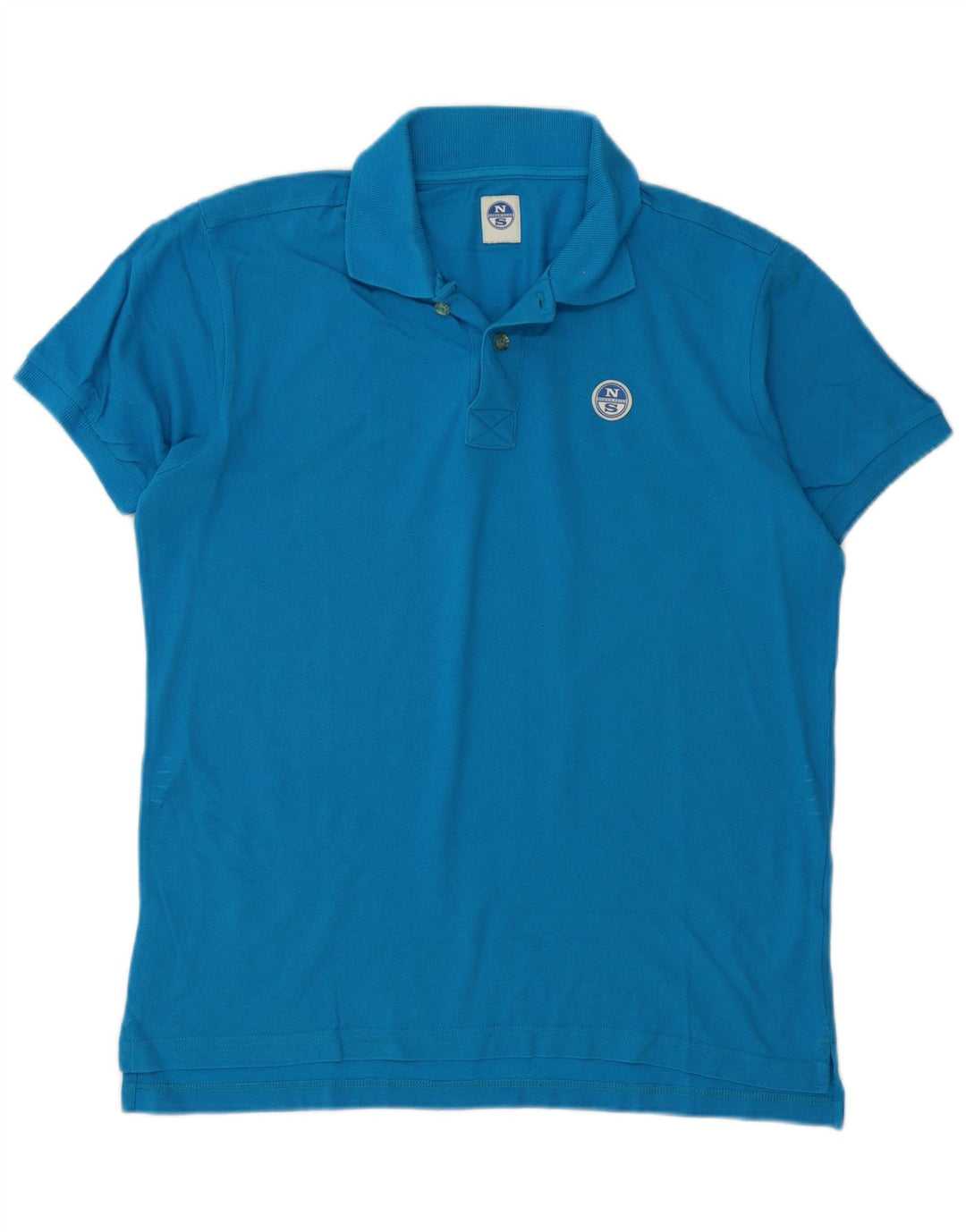 Camisa polo masculina North Sails algodão azul médio