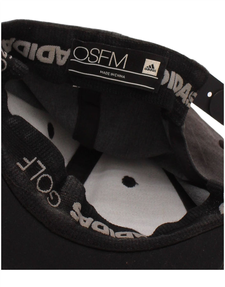 Boné de beisebol gráfico masculino Adidas tamanho único preto colorblock