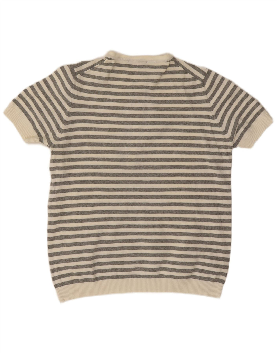 Camisa polo masculina Zara grande listrada cinza