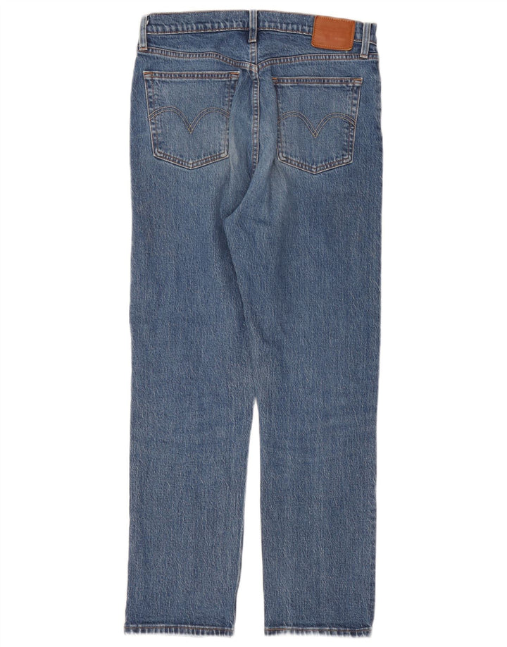Calça jeans feminina Levi's 501 Straight W29 L28 azul algodão