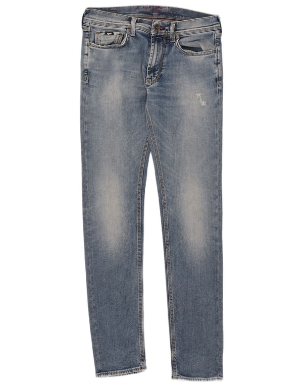 Gas Womens Skinny Jeans W31 L34 Azul Algodão