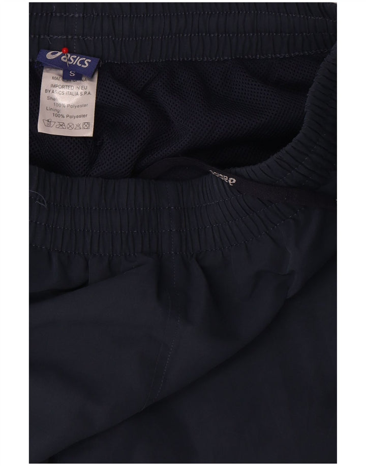 Shorts esportivos masculinos ASICS pequenos poliéster azul marinho