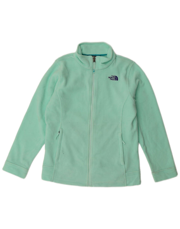The North Face Girls Fleece Jacket 15-16 Years XL Green Polyester