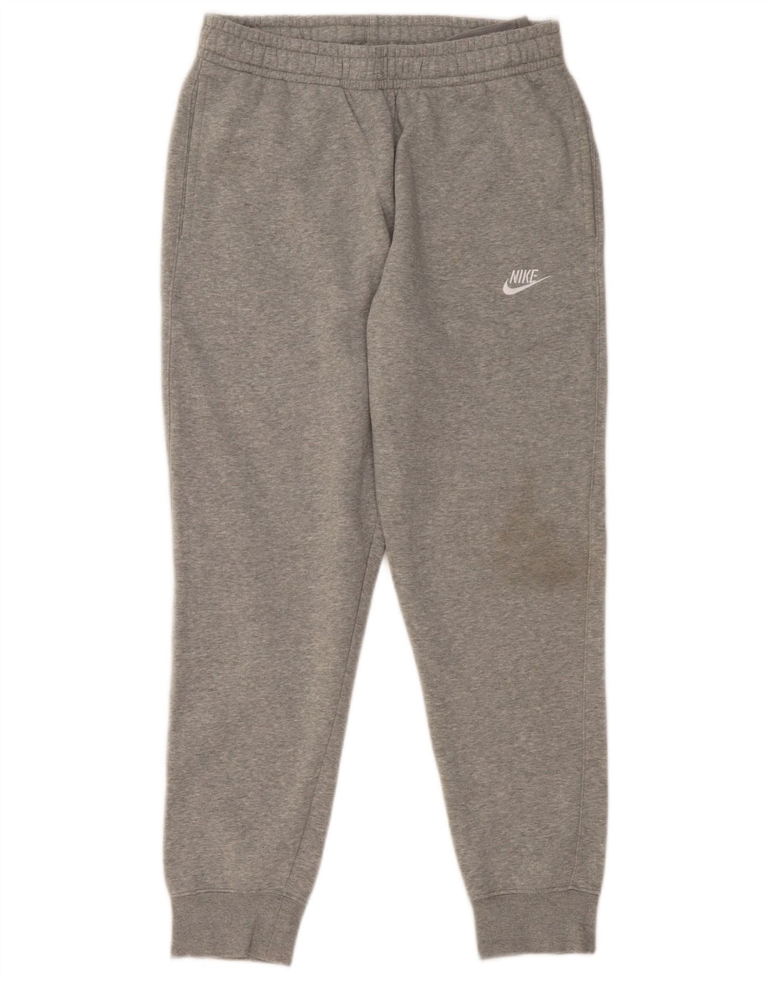 Calça de treino masculina NIKE Joggers cinza médio algodão manchado